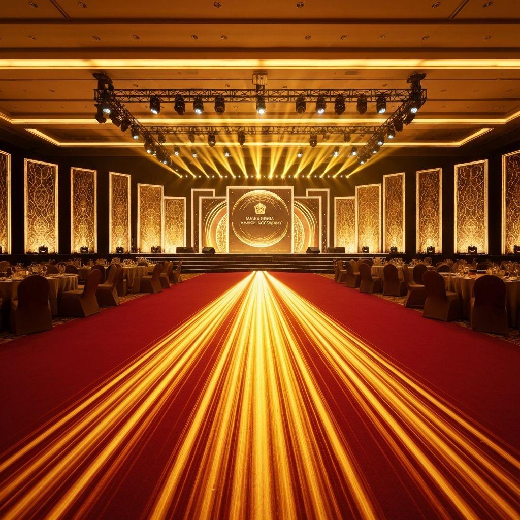 Awards ceremony backdrop